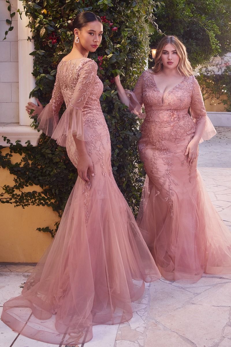 Lace Mermaid Gown Sleeves