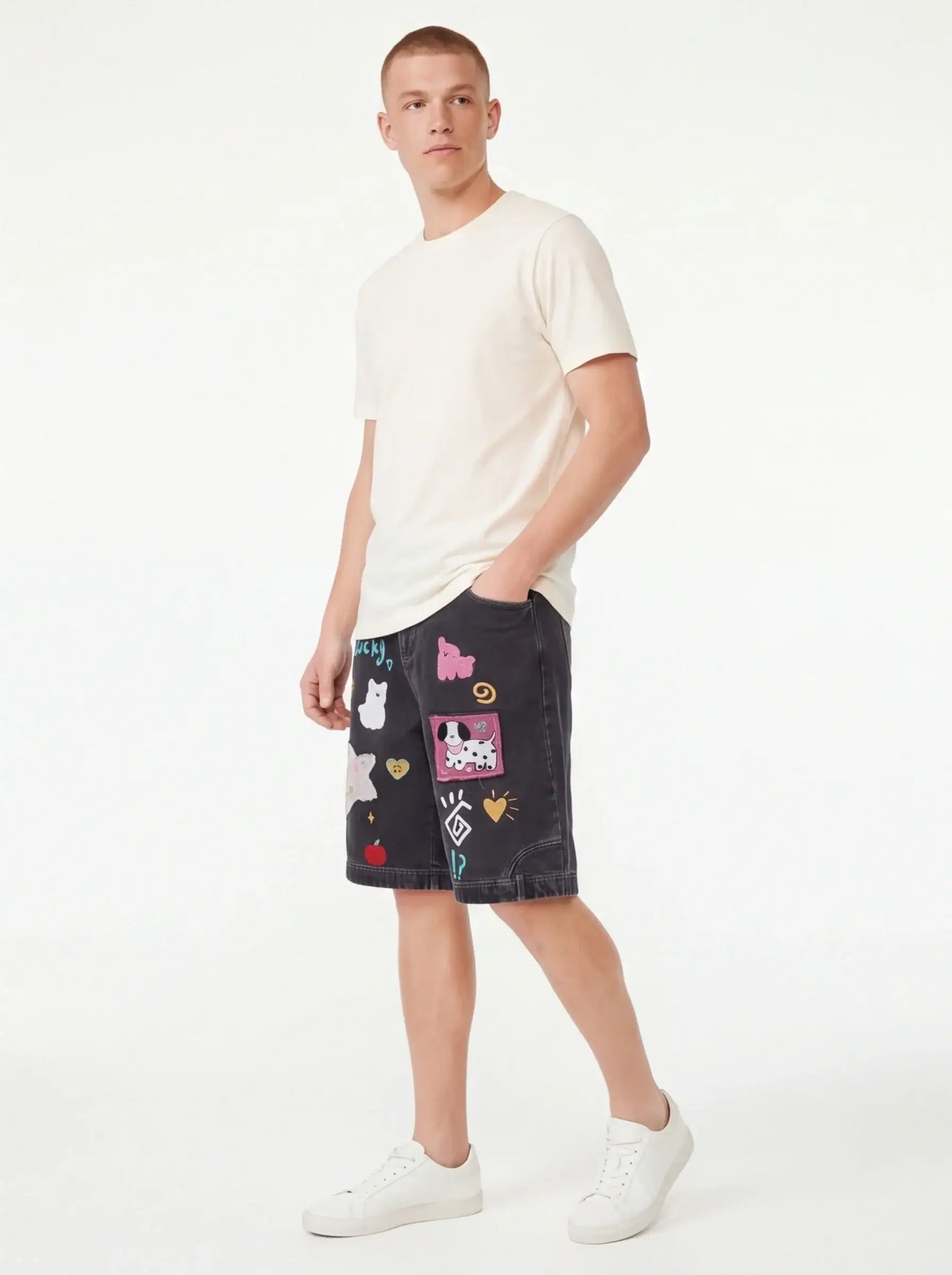 Textured Lightweight Shorts
