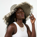 UPF 50+ Fringe Straw Hat