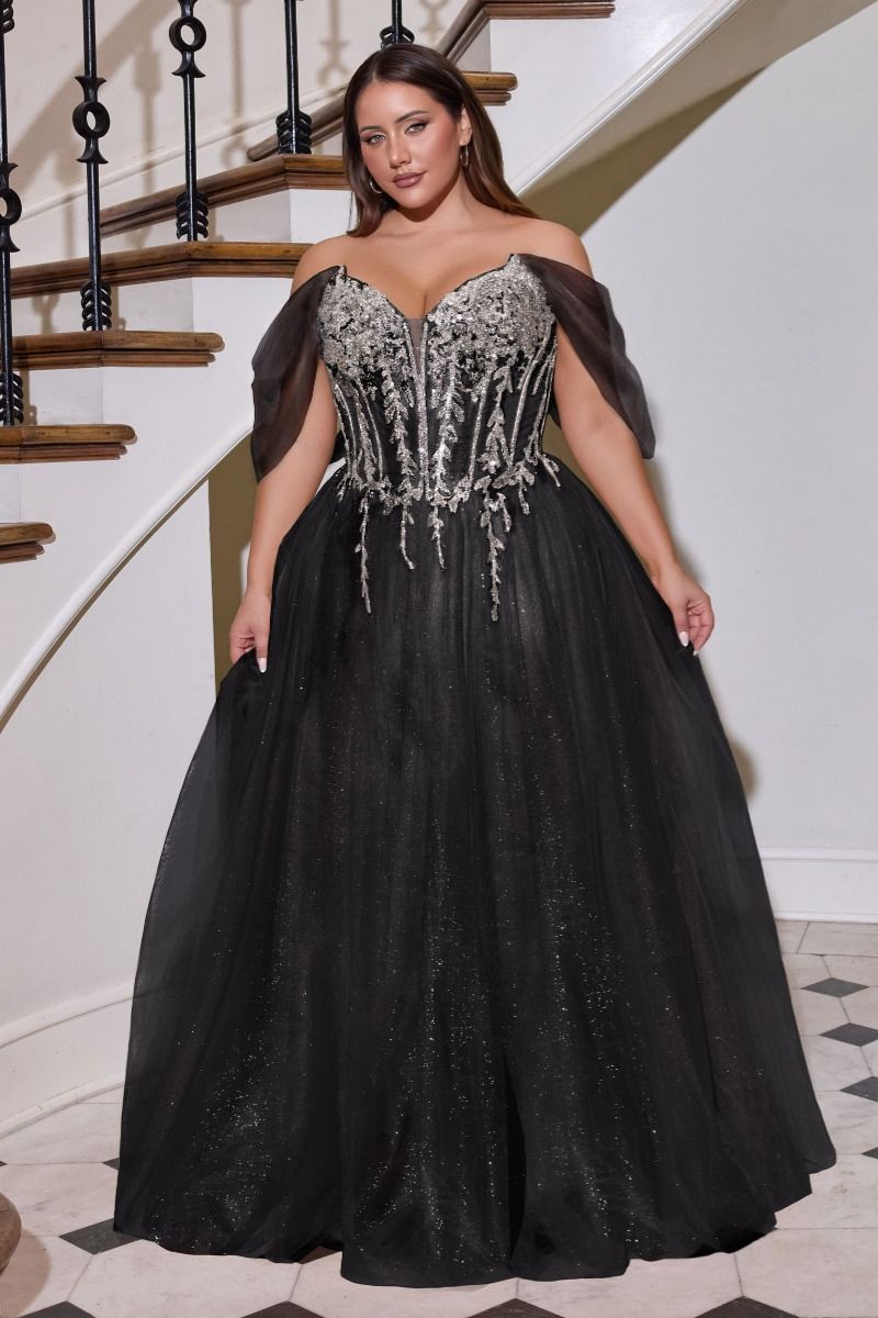 Beaded Tulle Corset Gown