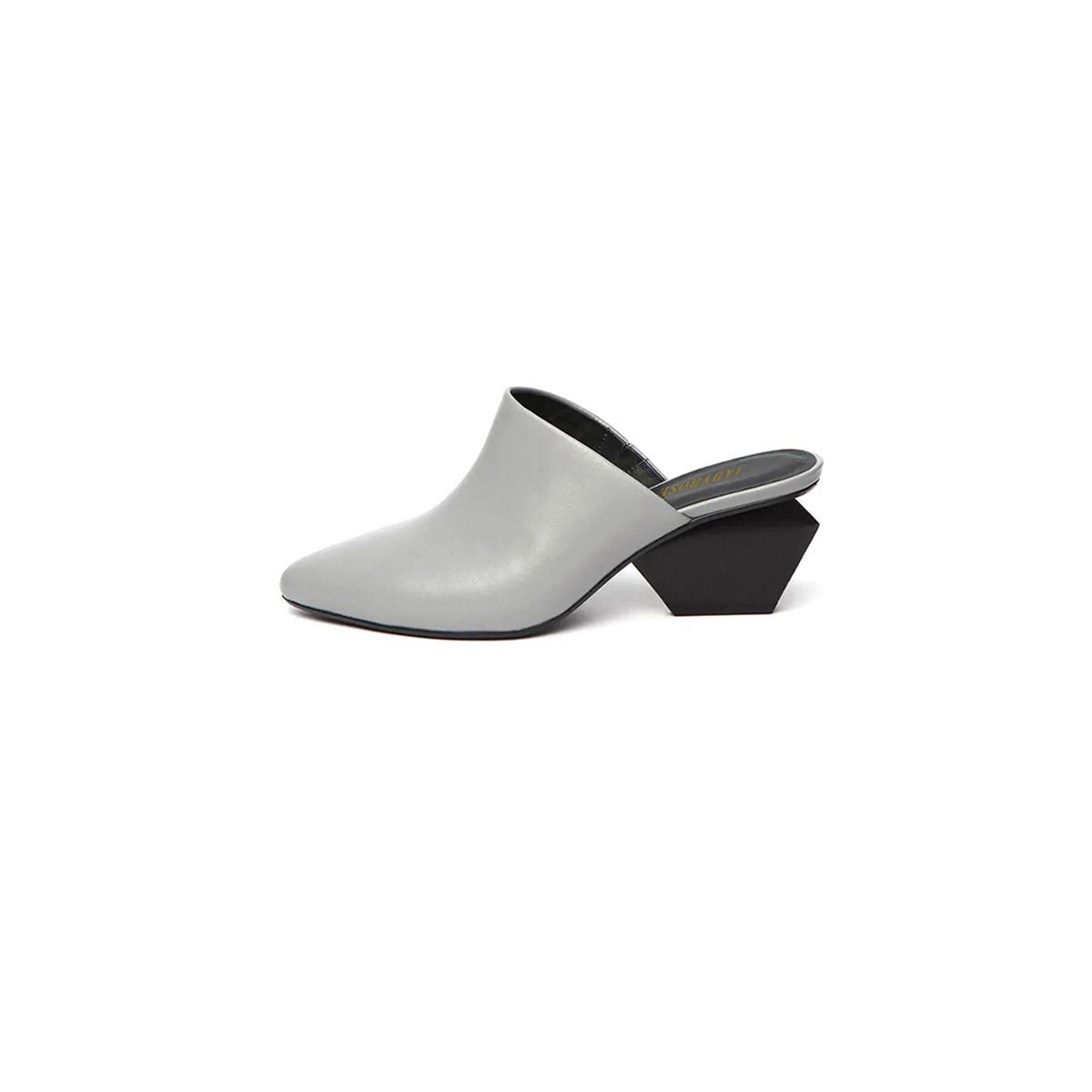 Leather Pointed Toe Mules