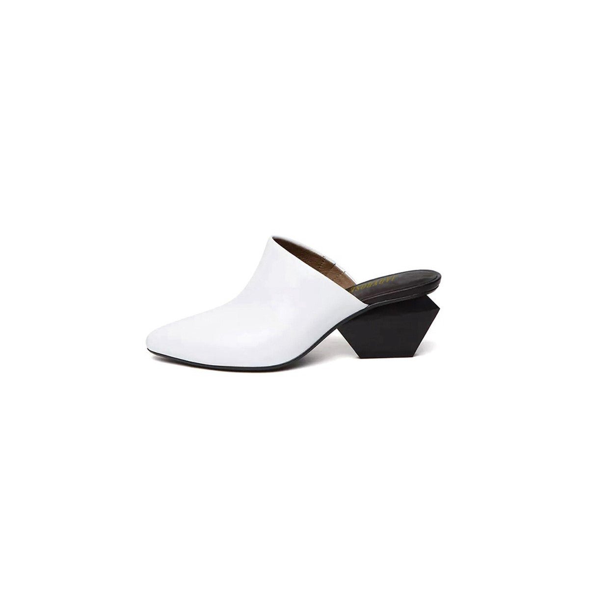 Leather Pointed Toe Mules