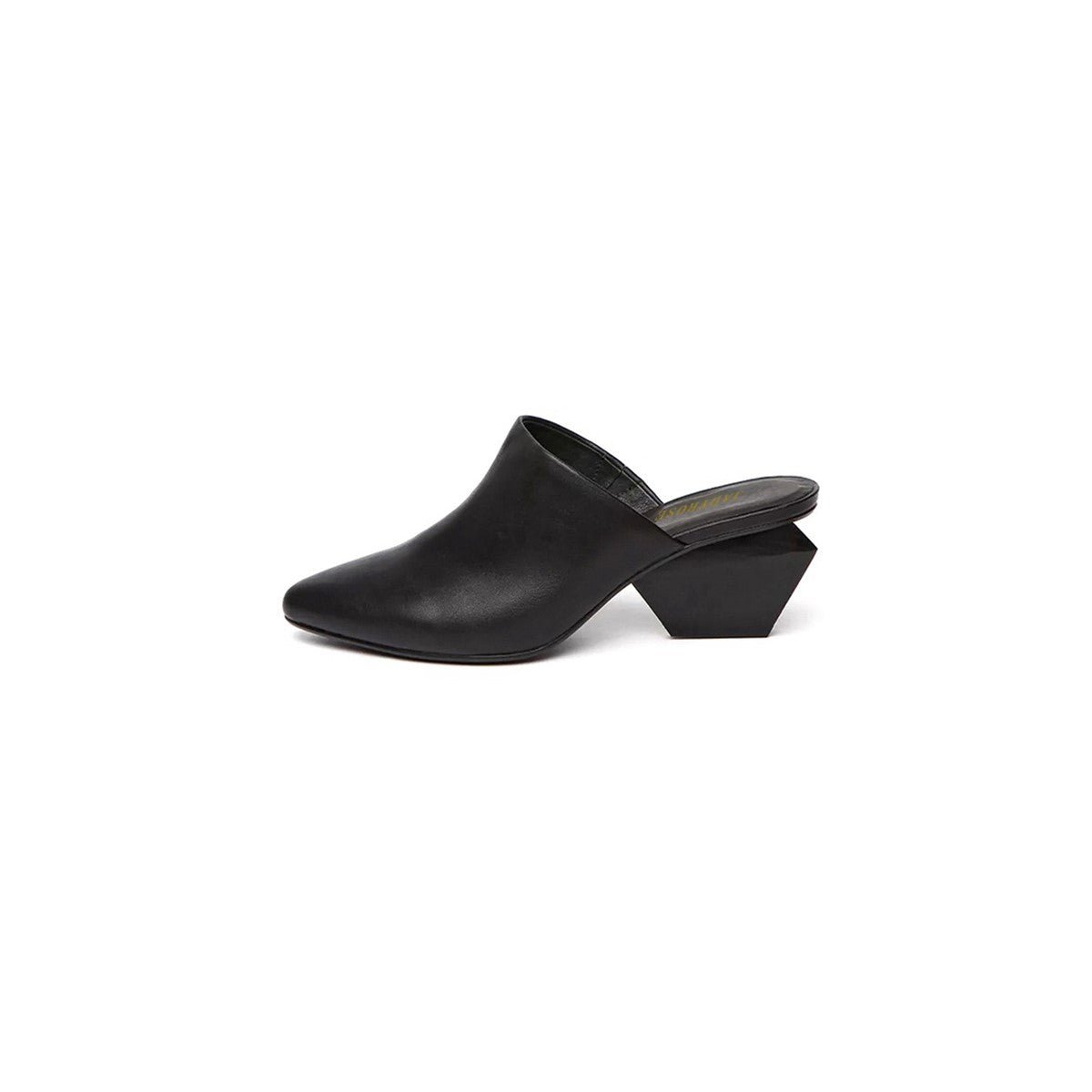 Classic Open Toe Slip On Block Heel Mules