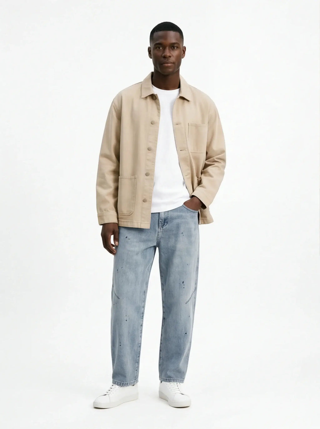 Brushed Lined Baggy Jeans