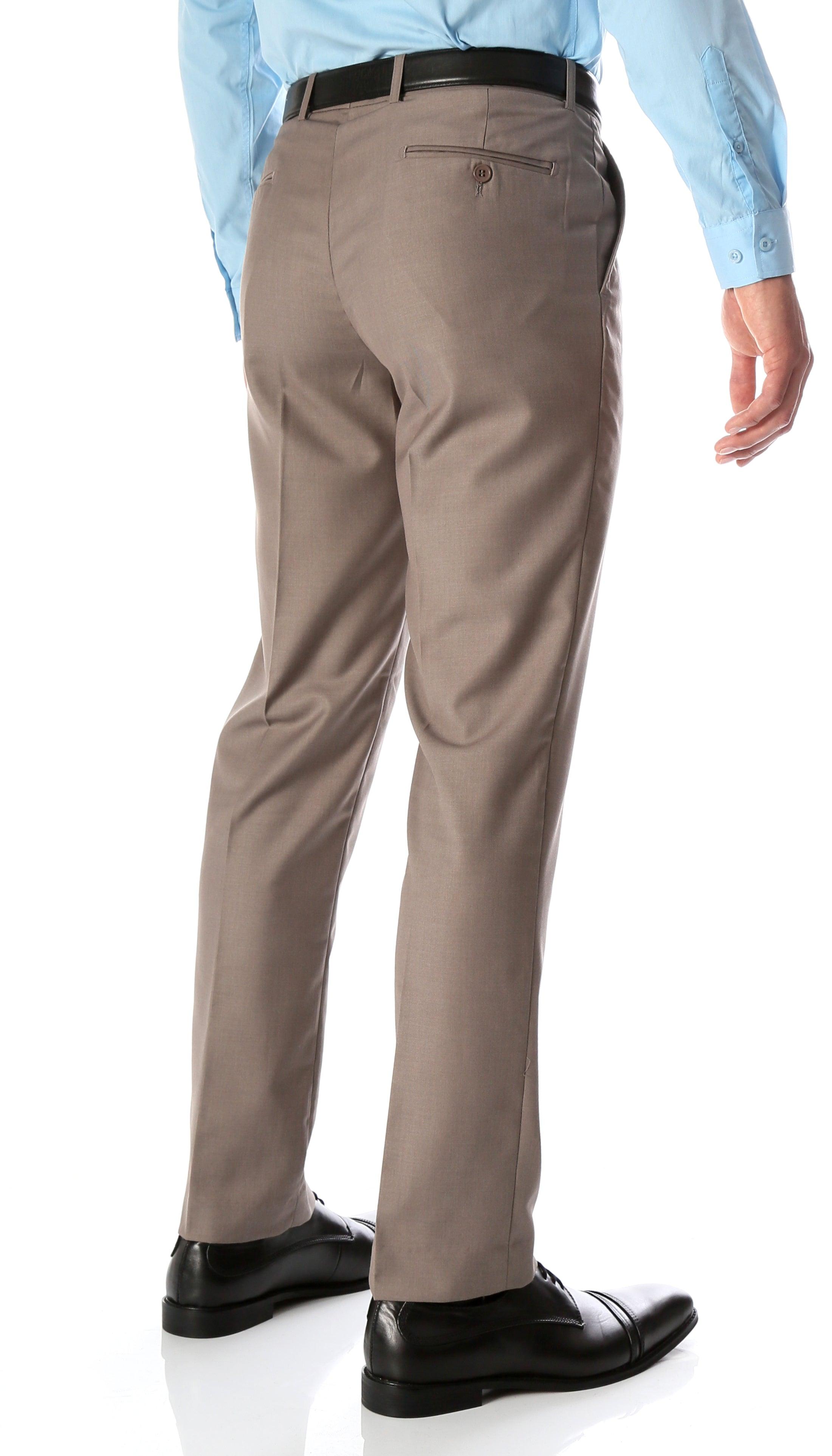 Taupe Slim Fit Dress Pants