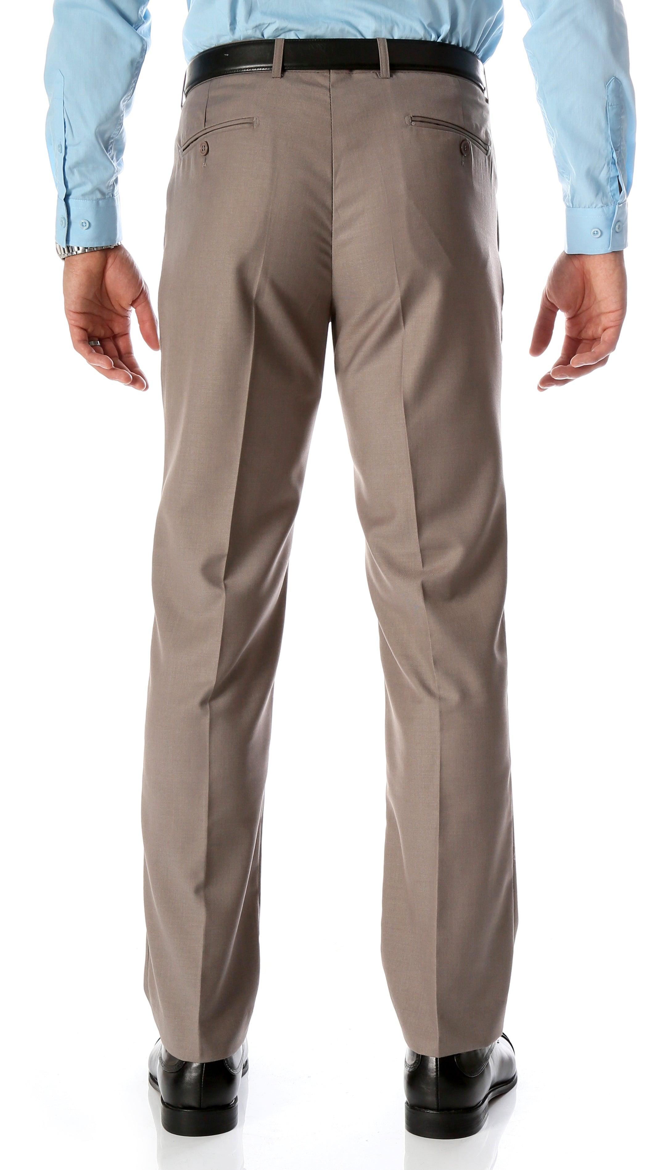 Taupe Slim Fit Dress Pants