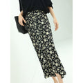 Soft Floral Midi Wrap Skirt