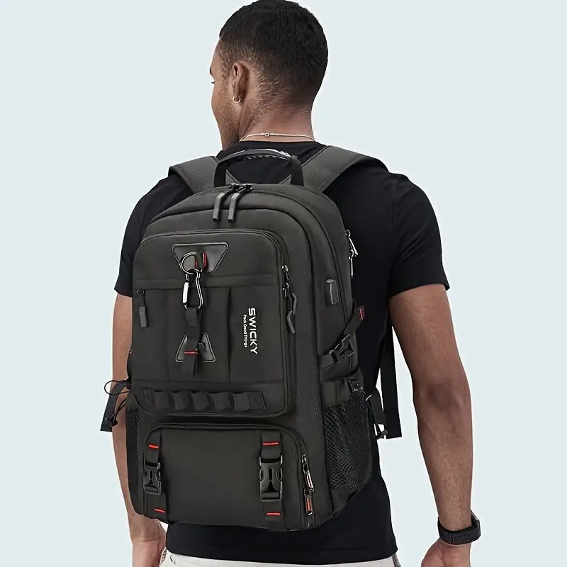 USB Laptop Backpack with Shoe Pocket