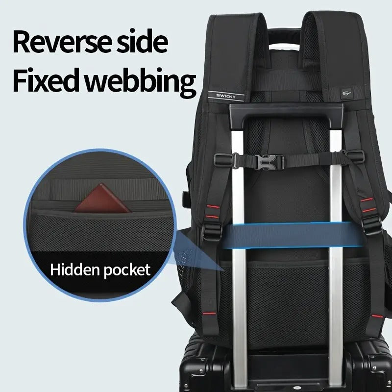 USB Laptop Backpack with Shoe Pocket