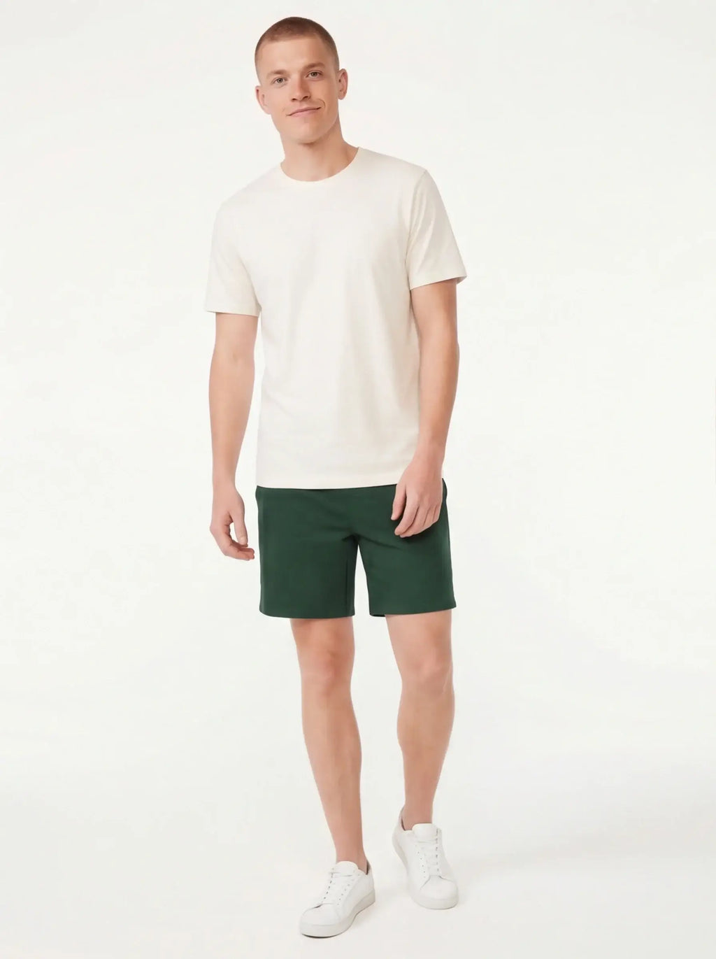 Combed Cotton Relaxed Shorts