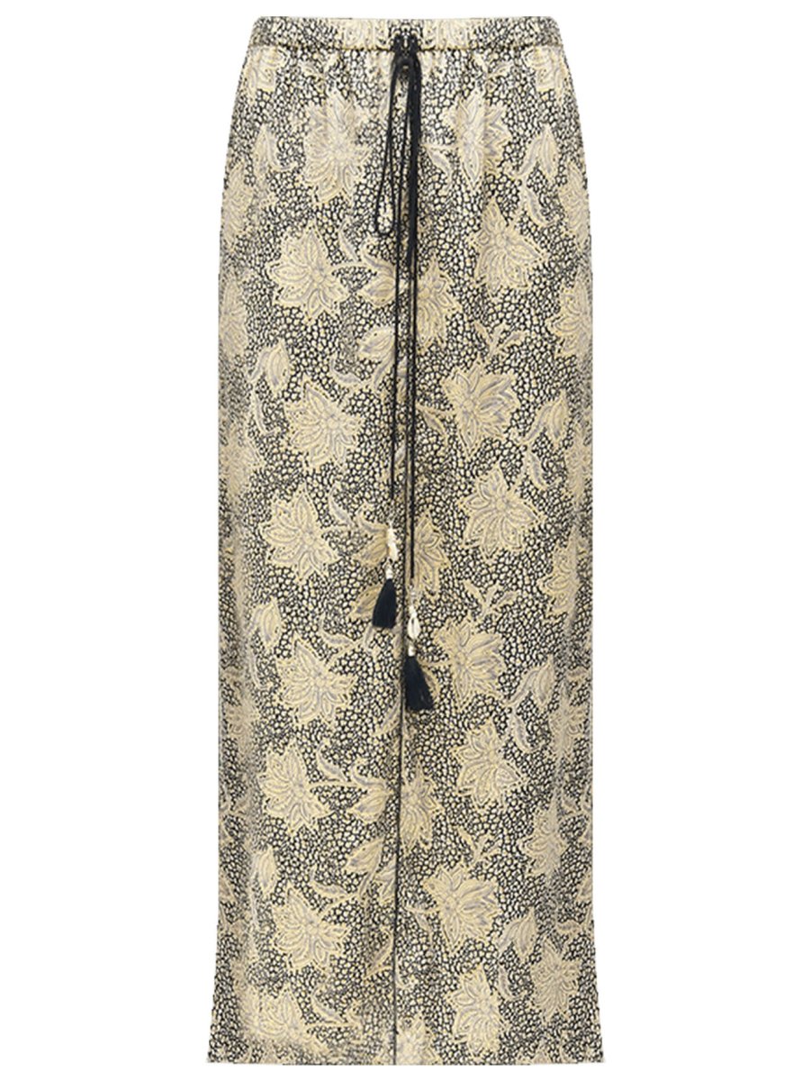 Khaki Satin Mermaid Skirt
