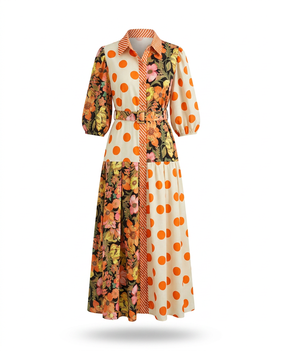 Printed Loose Cotton Maxi