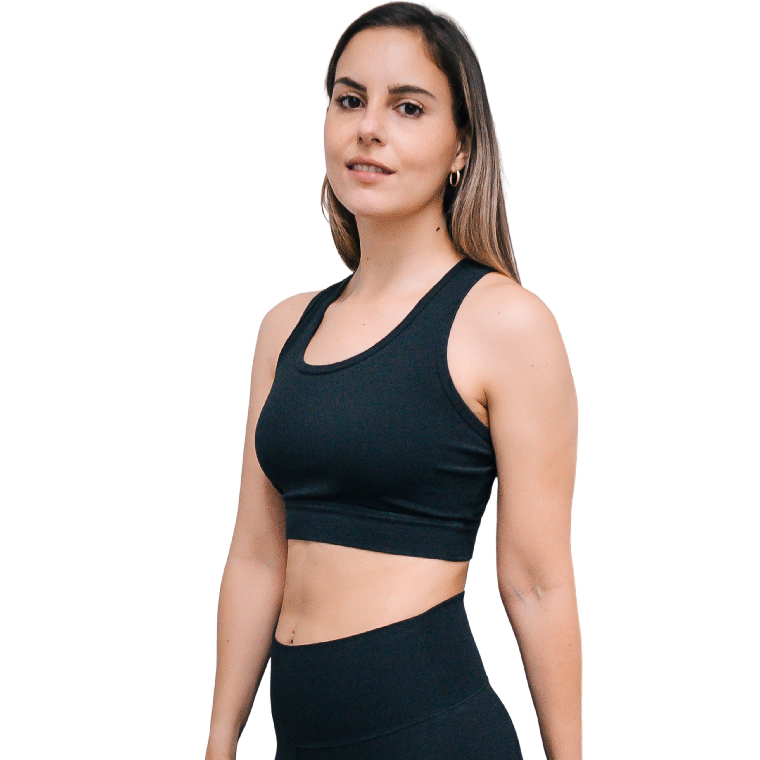 Black Organic Cotton Bra