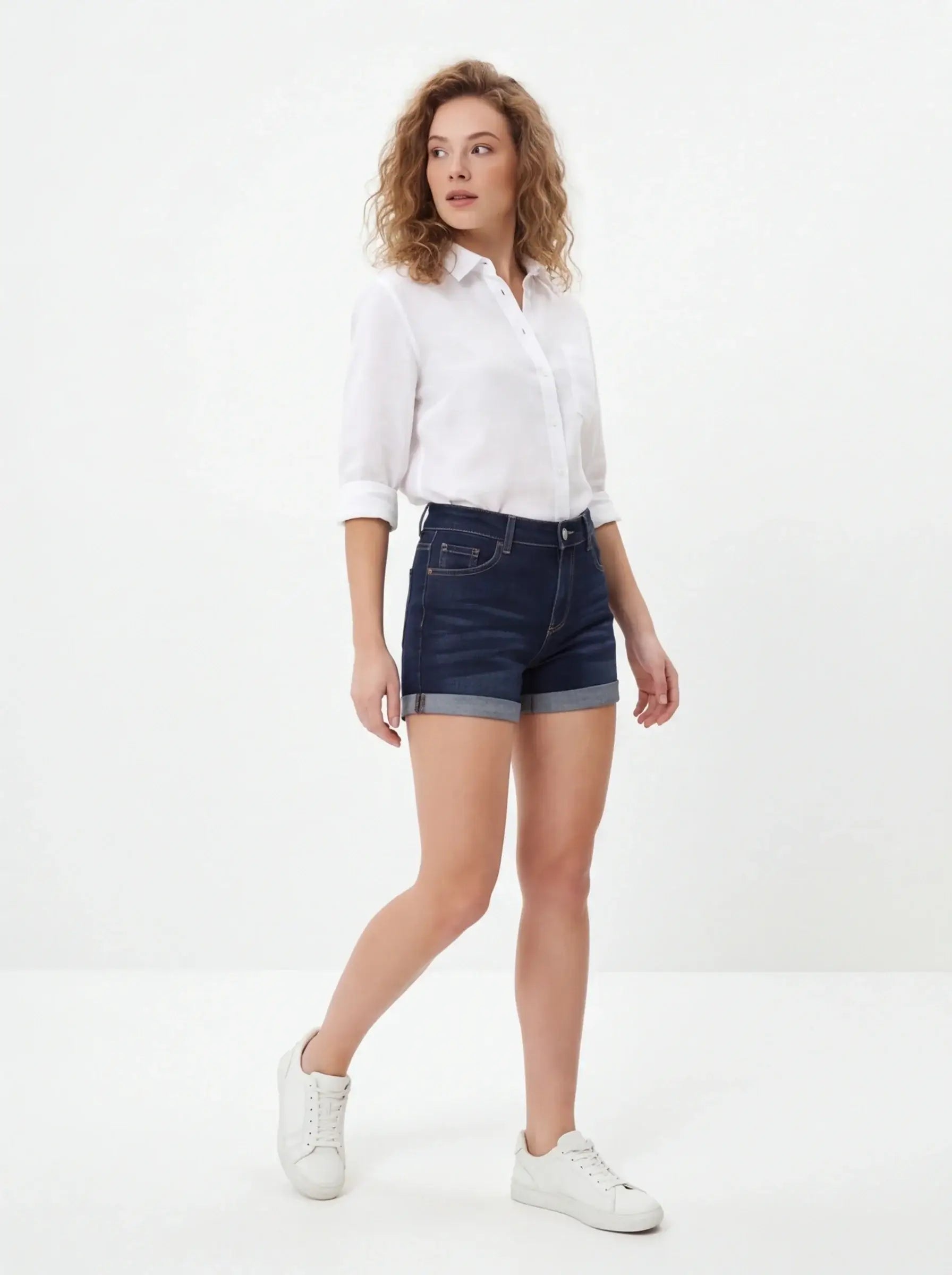 Textured Relaxed Fit Shorts