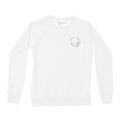 Women's Sailing Crew Sweatshirt Left Chest, White