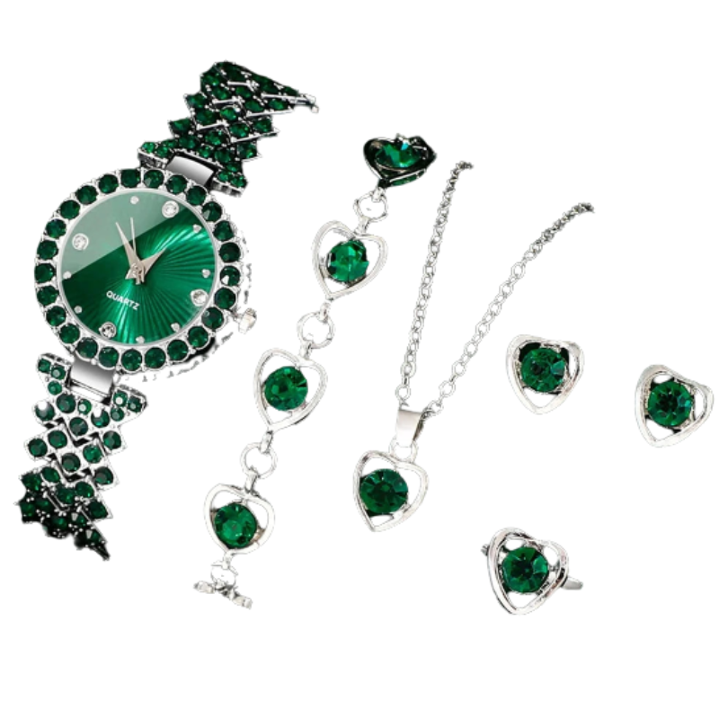 Green Heart Watch Set