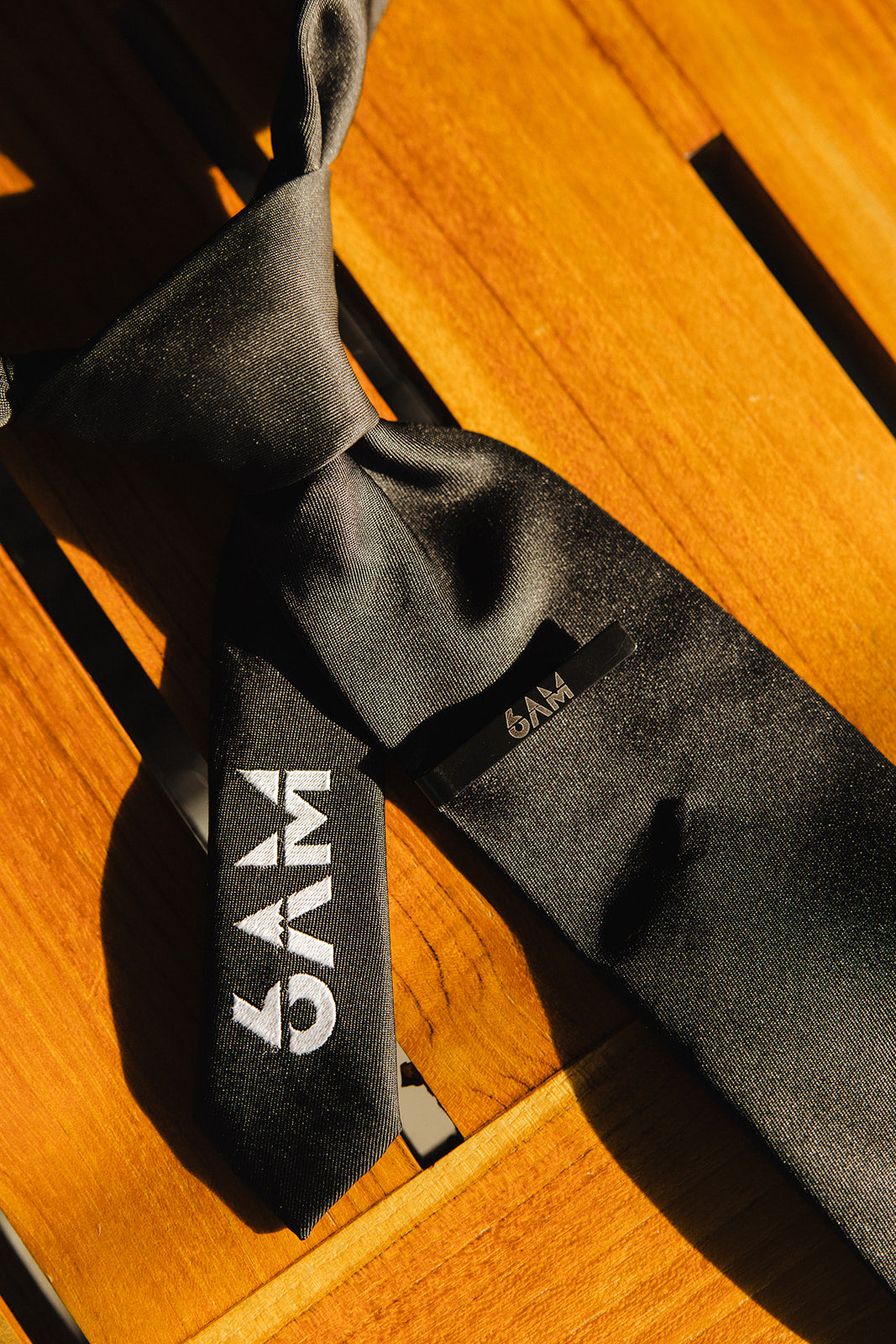 6AM Black Formal Tie