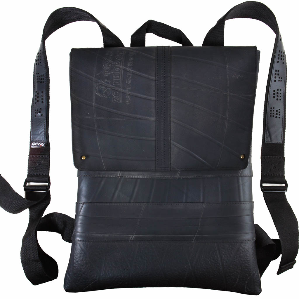 Slim Vegan Rubber Backpack