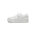 Women's Minimalist Platform Sneakers – White Leather