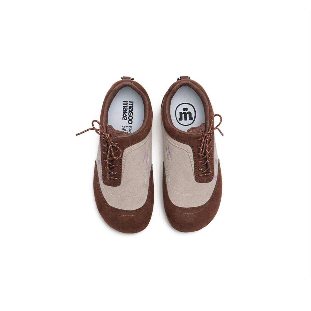 Women's Polka Dot Chunky Toe Sneakers – Kawaii Suede Campus Shoes